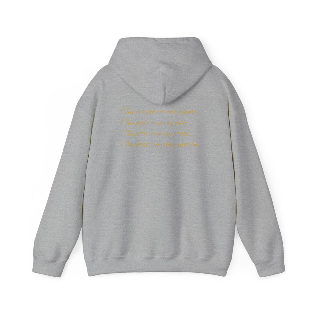 Gym Legend Hoodie — Minimal Gold Script Fitness Pullover