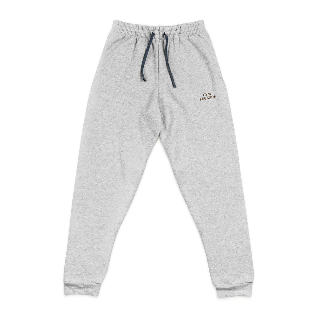 Embroidered Joggers — Minimal Gold Script Casual Lounge Pants