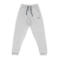Embroidered Joggers — Minimal Gold Script Casual Lounge Pants