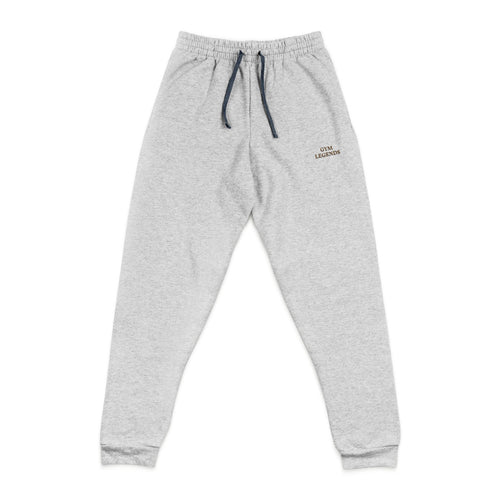 Embroidered Joggers — Minimal Gold Script Casual Lounge Pants