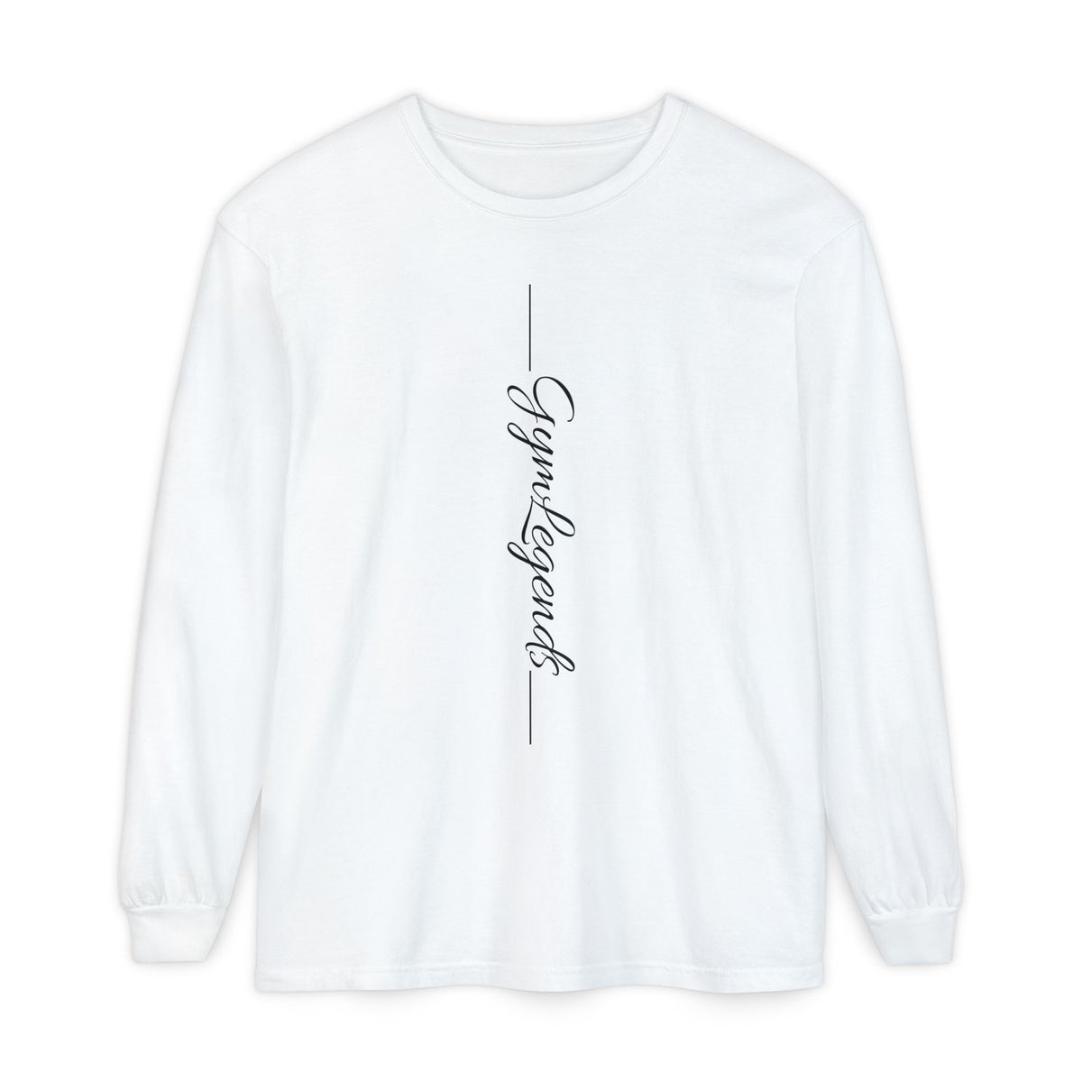 Long Sleeve Tee - 'Gym Legends' Vertical Script