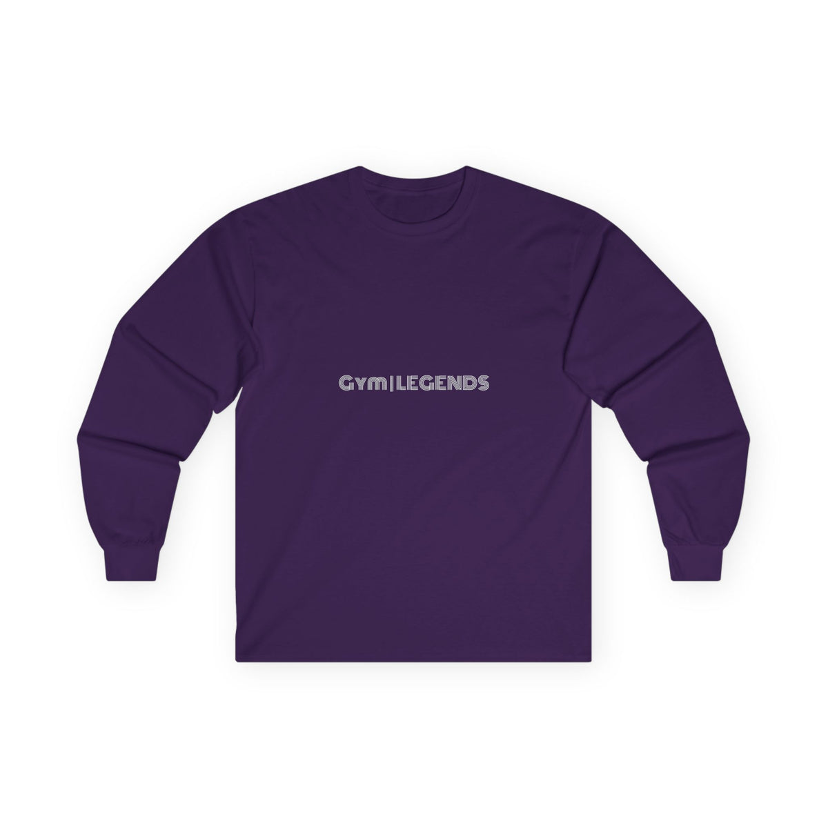 Gym Legends Long Sleeve Tee — Minimal Pink Logo Athletic Shirt