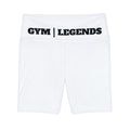 Gym Legends Women's Workout Shorts — High-Waist Biker Shorts with "GYM | LEGENDS" Waistband