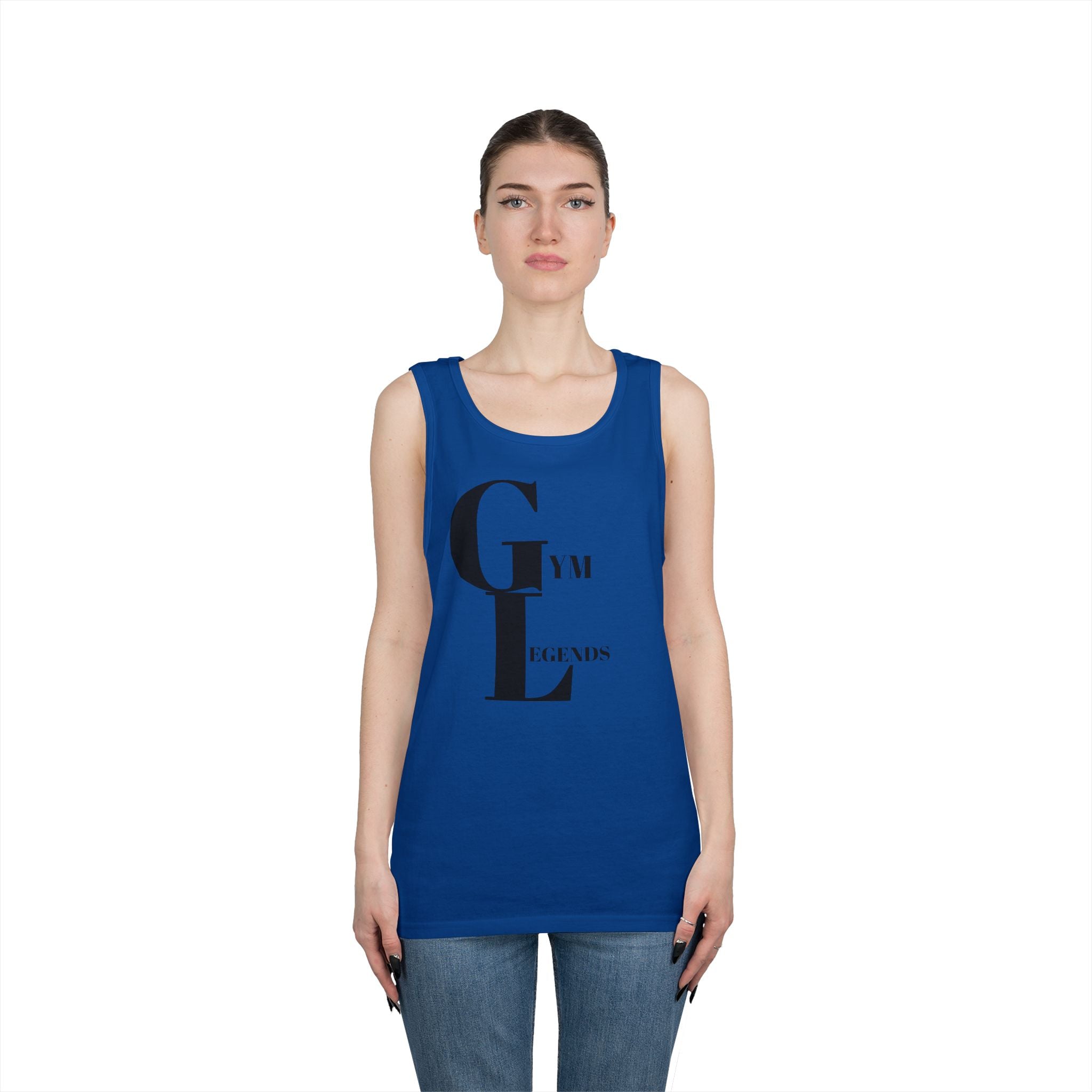Gym Legends Tank Top — Minimalist Fitness Graphic Tank