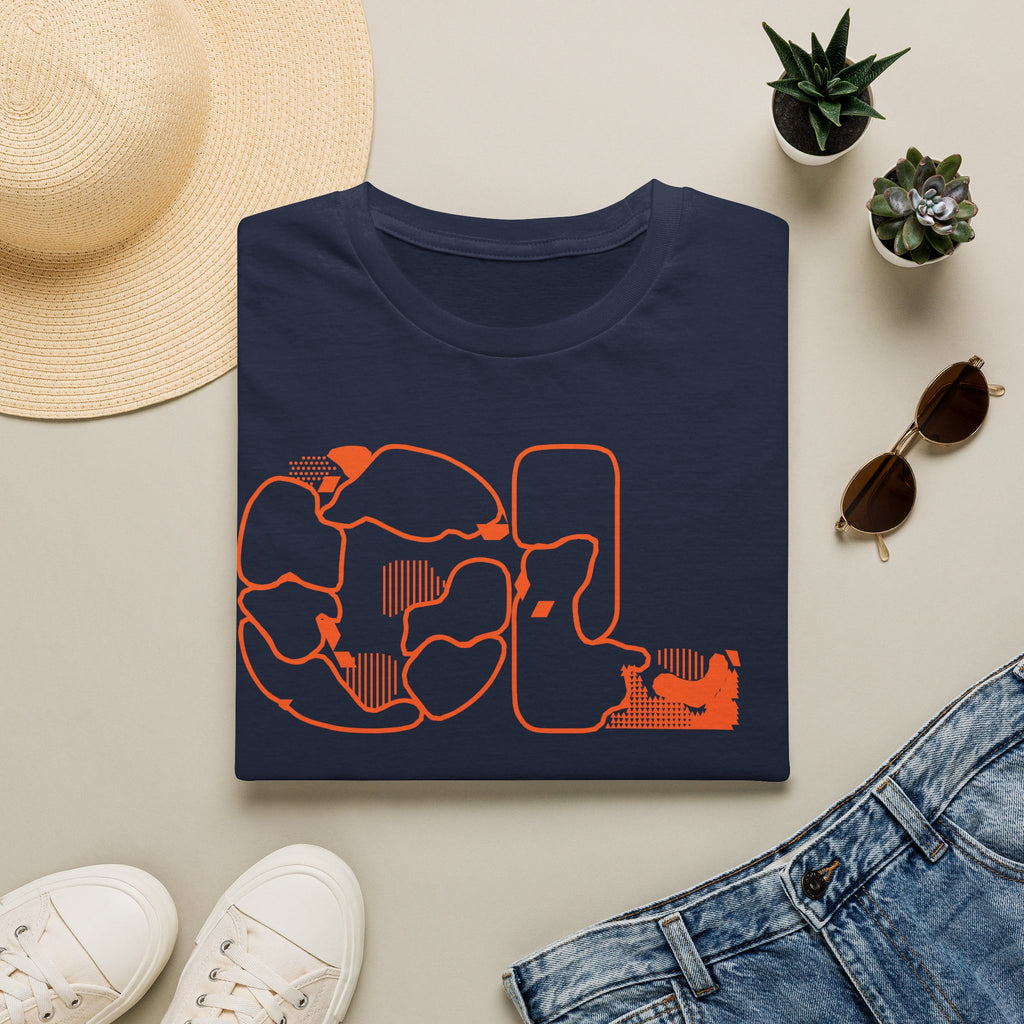 Cat Silhouette Graphic T-Shirt — Playful Kitty Outline Tee