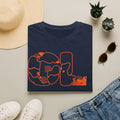 Cat Silhouette Graphic T-Shirt — Playful Kitty Outline Tee