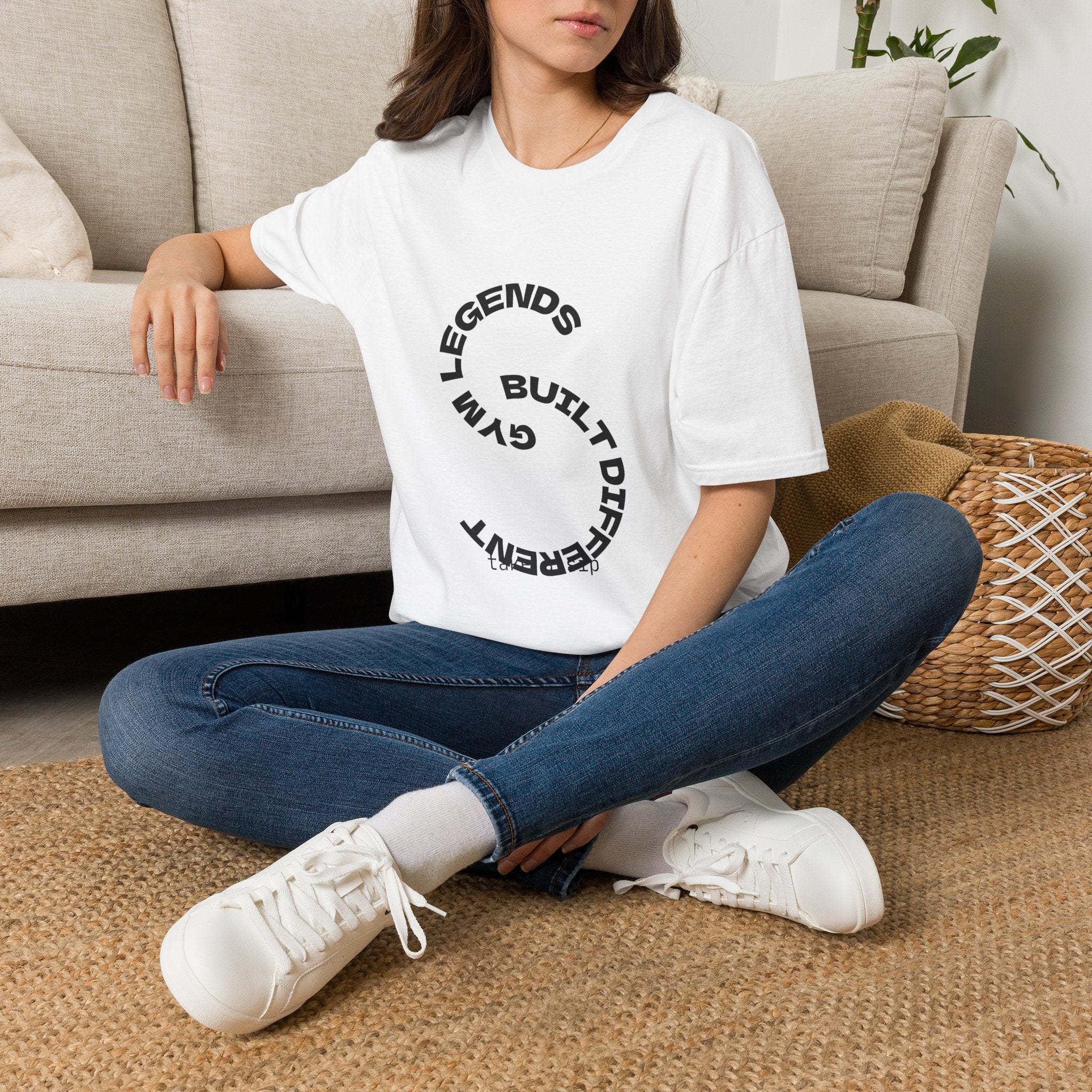 Legends Built Different T-Shirt — Circular Graphic Tee for Athletes & Trendsetters