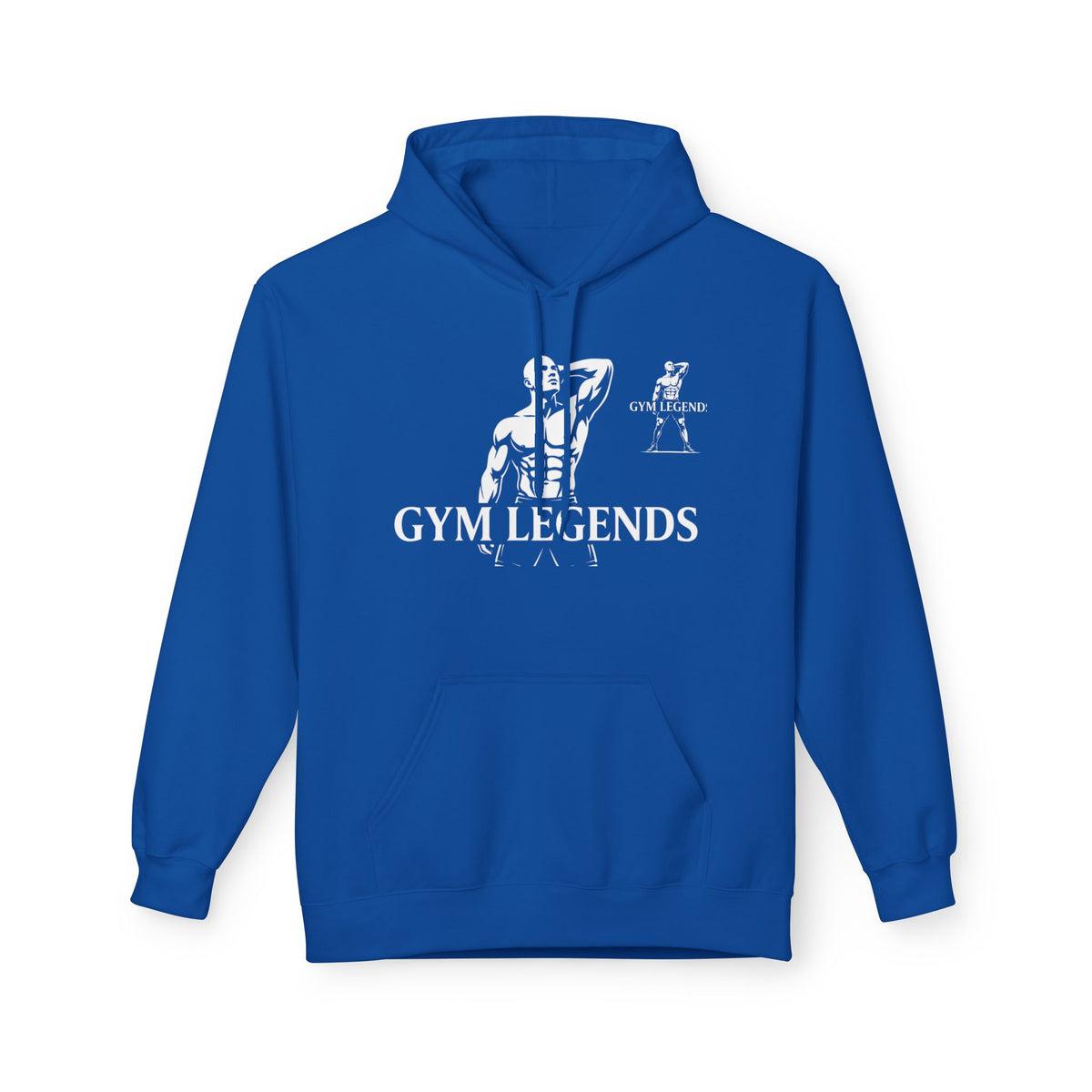 Gym Legends Hoodie — Athletic Fitness Pullover with 'Gym Legends' Bodybuilder Design