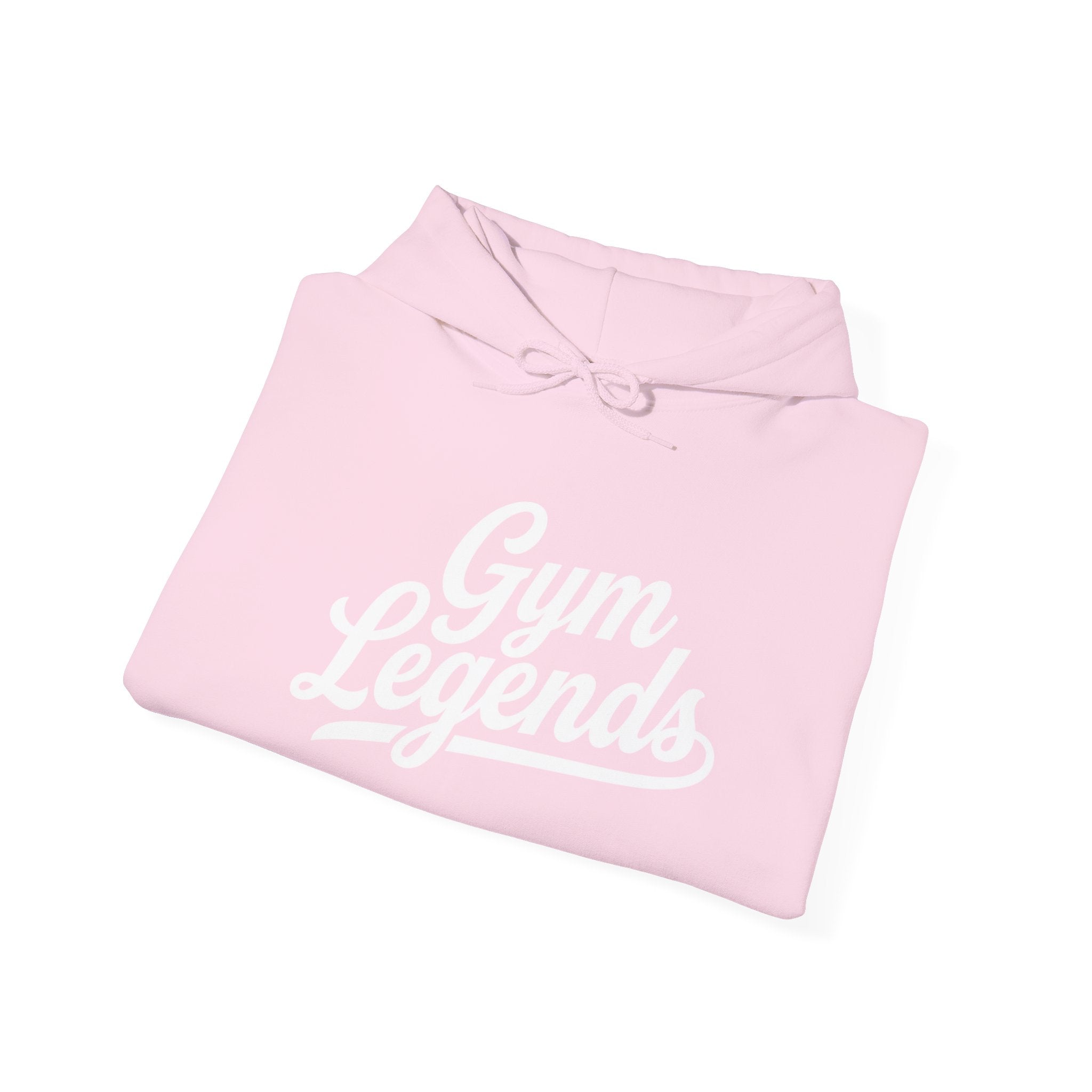 Gym Legends Hoodie — Retro Script Fitness Sweatshirt