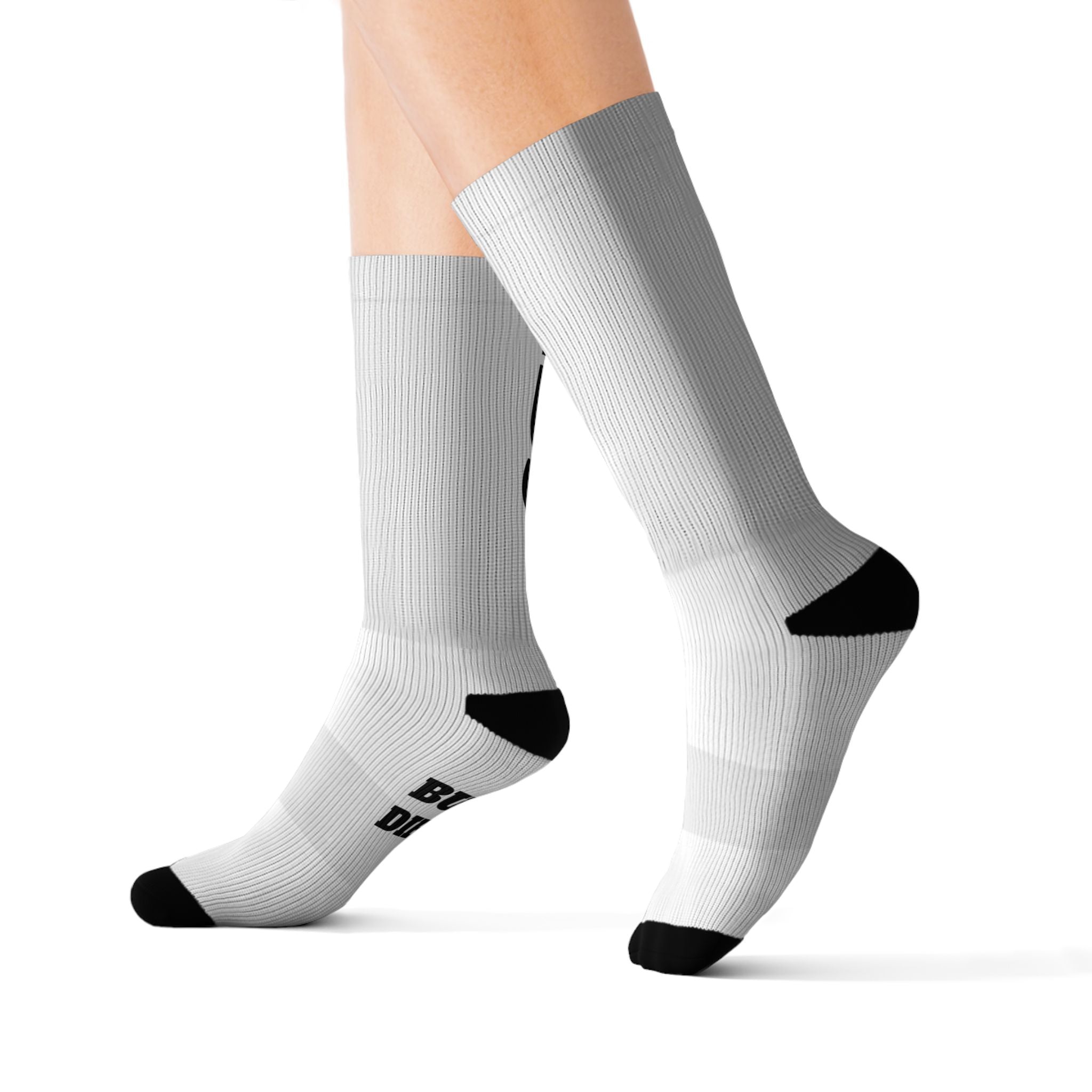 Gym Legends Sublimation Socks — 'GYM' & 'LEGENDS' Athletic Crew Socks