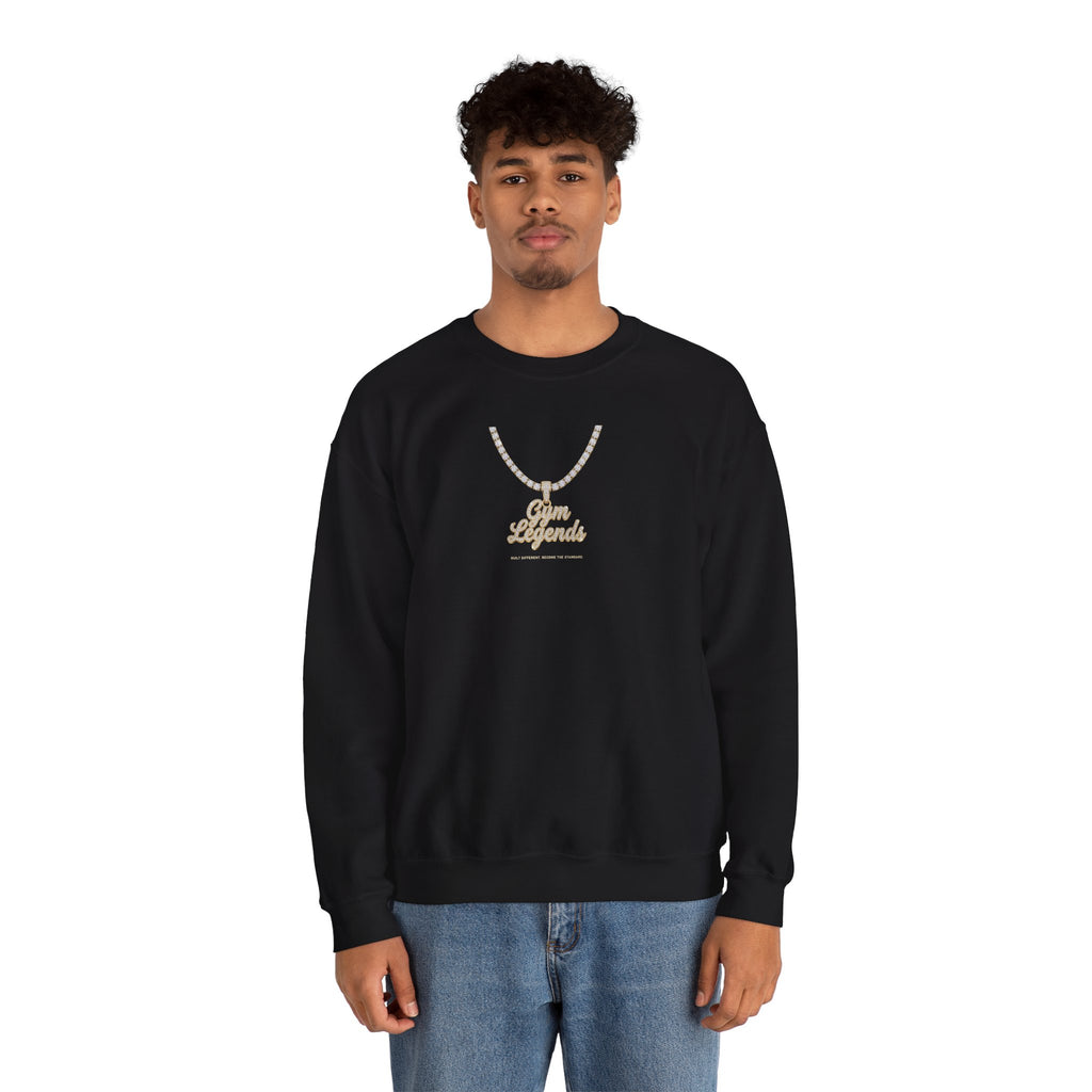 Gold Necklace 'Best Friends' Crewneck Sweatshirt