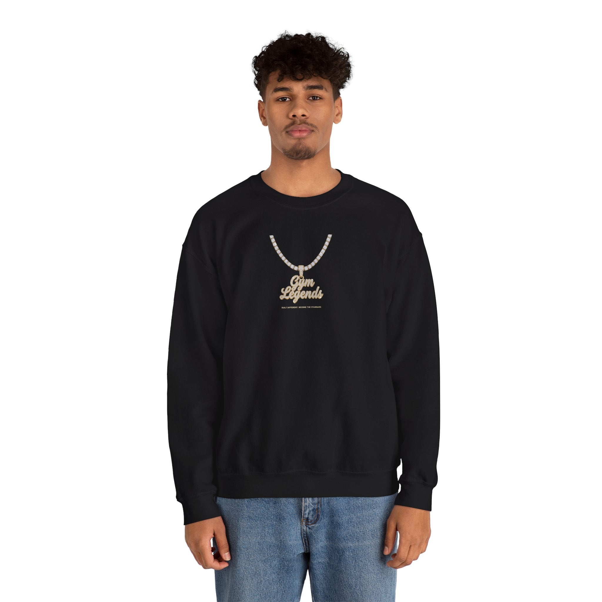 Gold Necklace 'Best Friends' Crewneck Sweatshirt