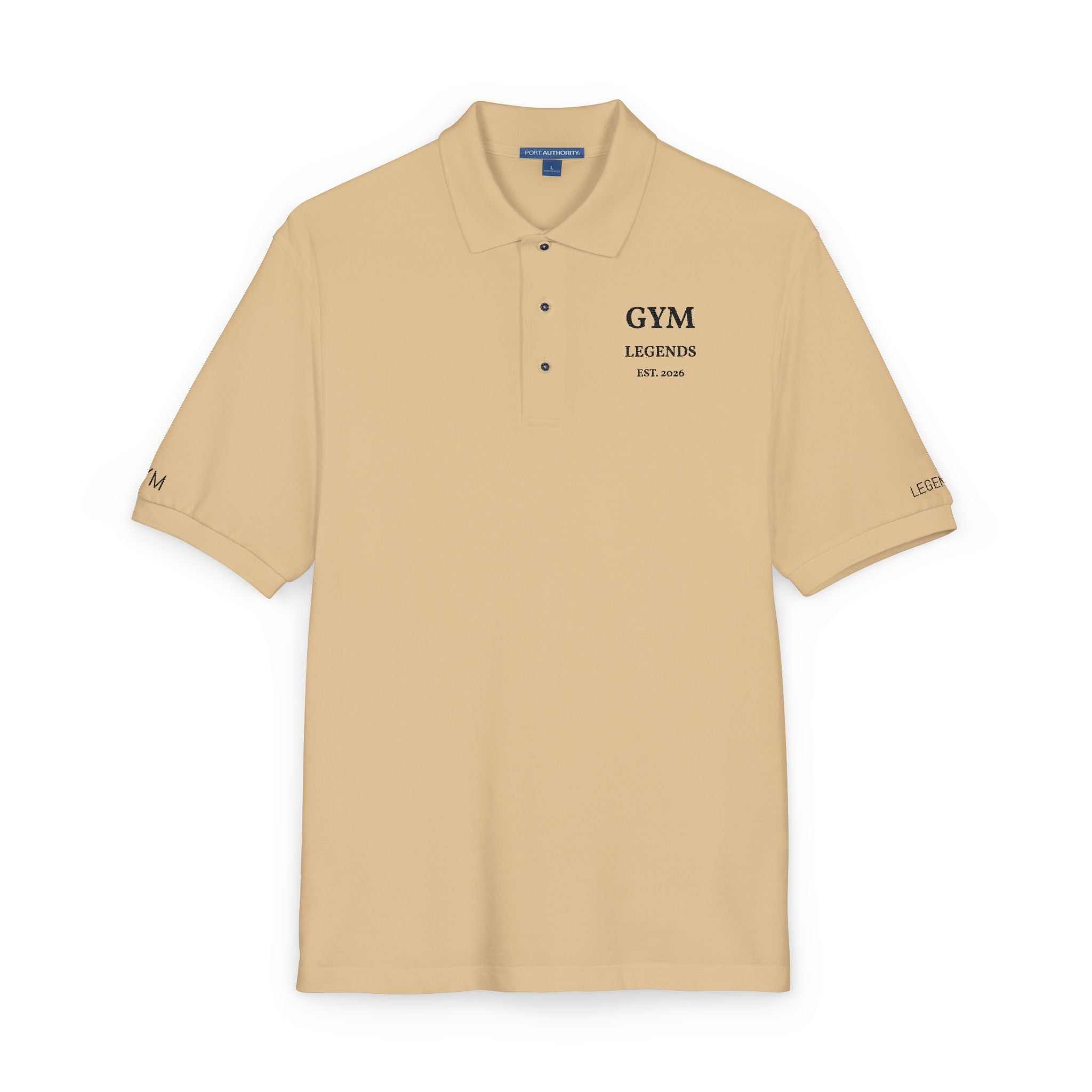 Embroidered 'GYM Legends' Polo Shirt — Classic Athletic Workwear
