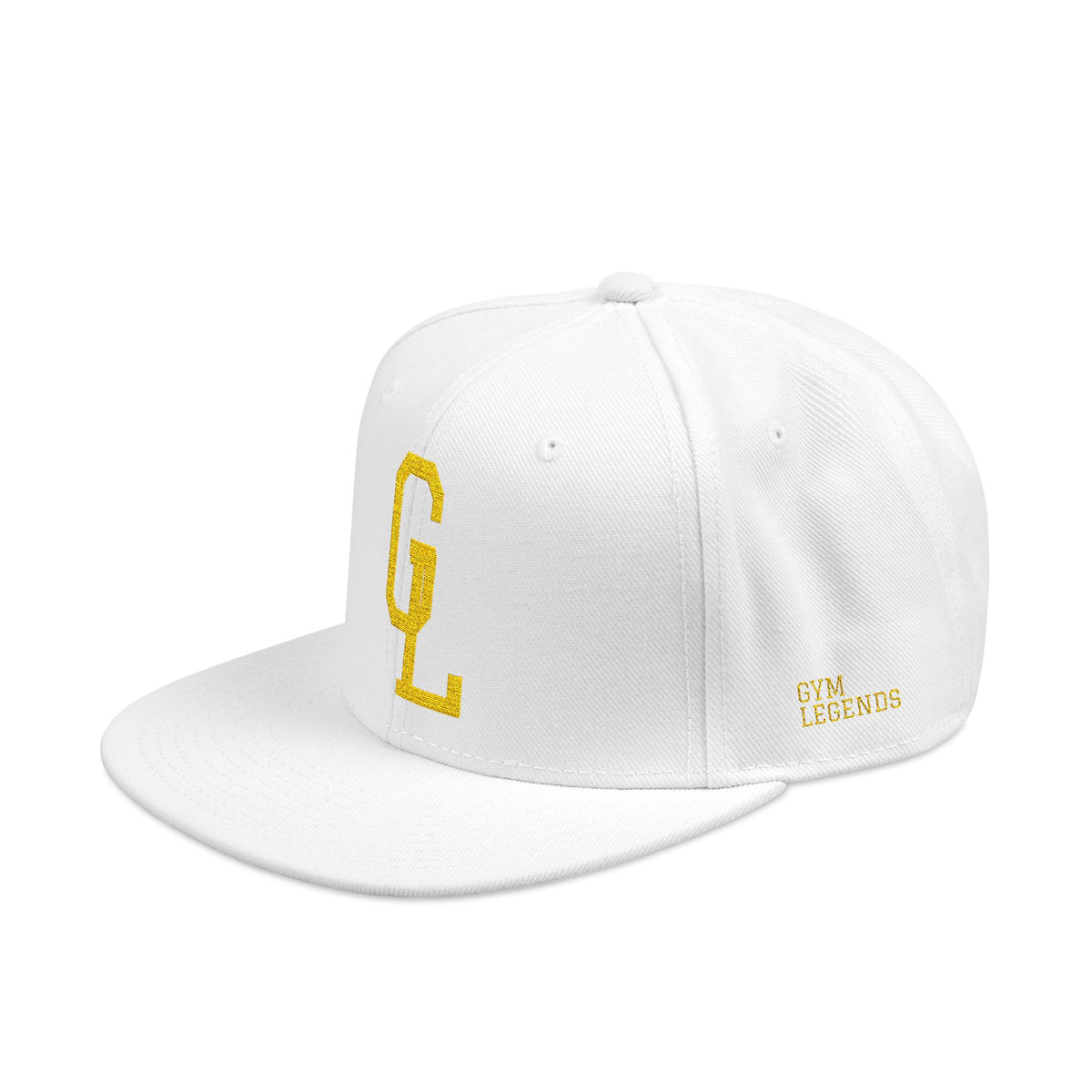 Embroidered 'CL' Gold Snapback Hat — Adjustable Black Streetwear Cap