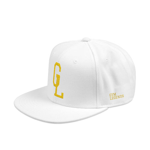 Embroidered 'CL' Gold Snapback Hat — Adjustable Black Streetwear Cap