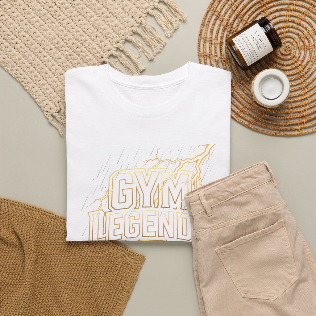 Gym Legends T‑Shirt — Retro Flame Athletic Tee
