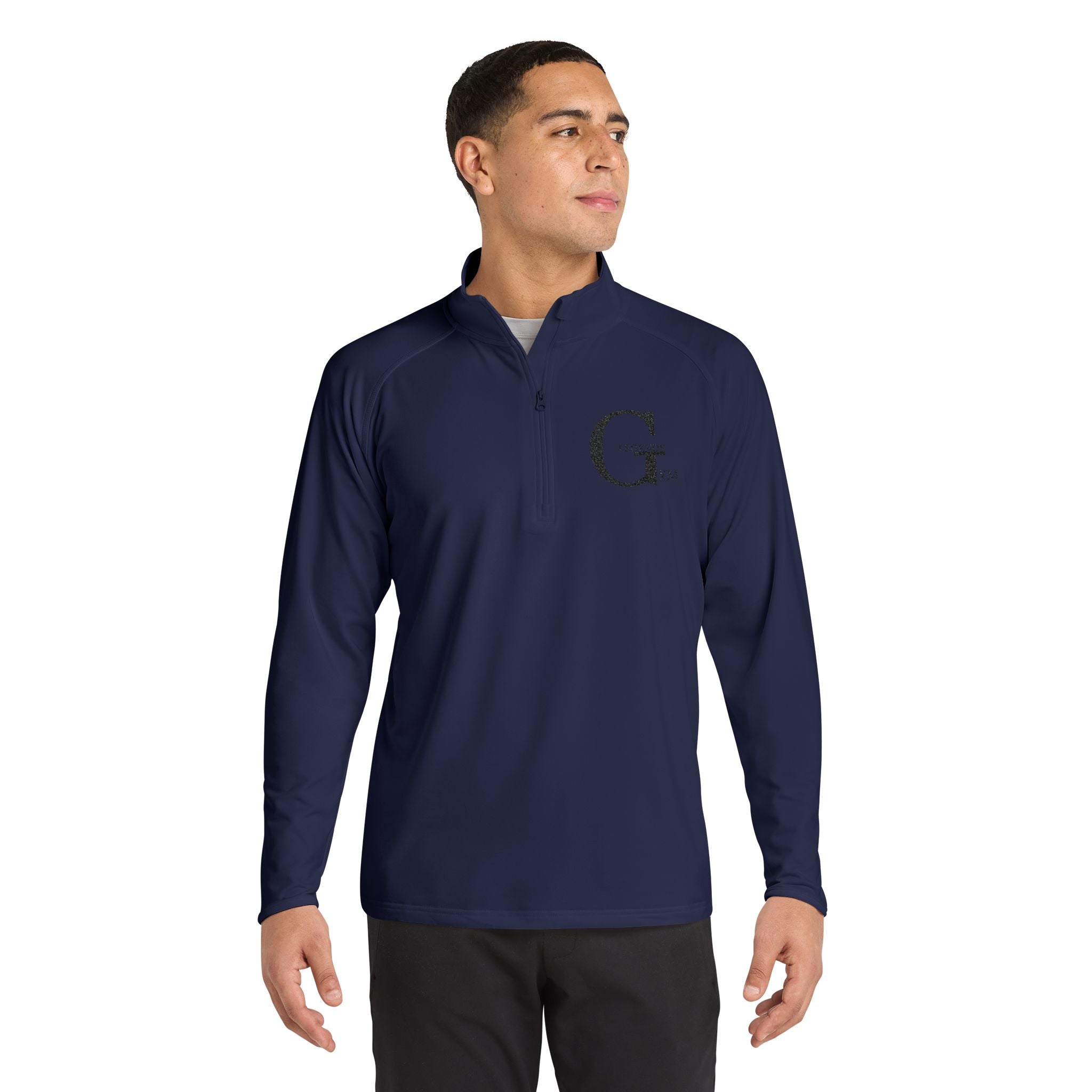 Embroidered 'G' Quarter-Zip Pullover — Men's Sport-Wick Stretch