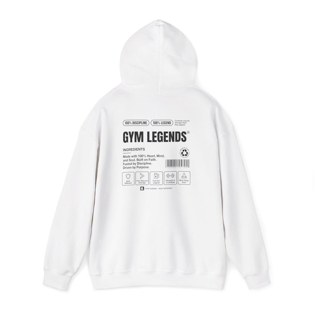 Gym Legends Hoodie — Minimal Fitness Logo Pullover