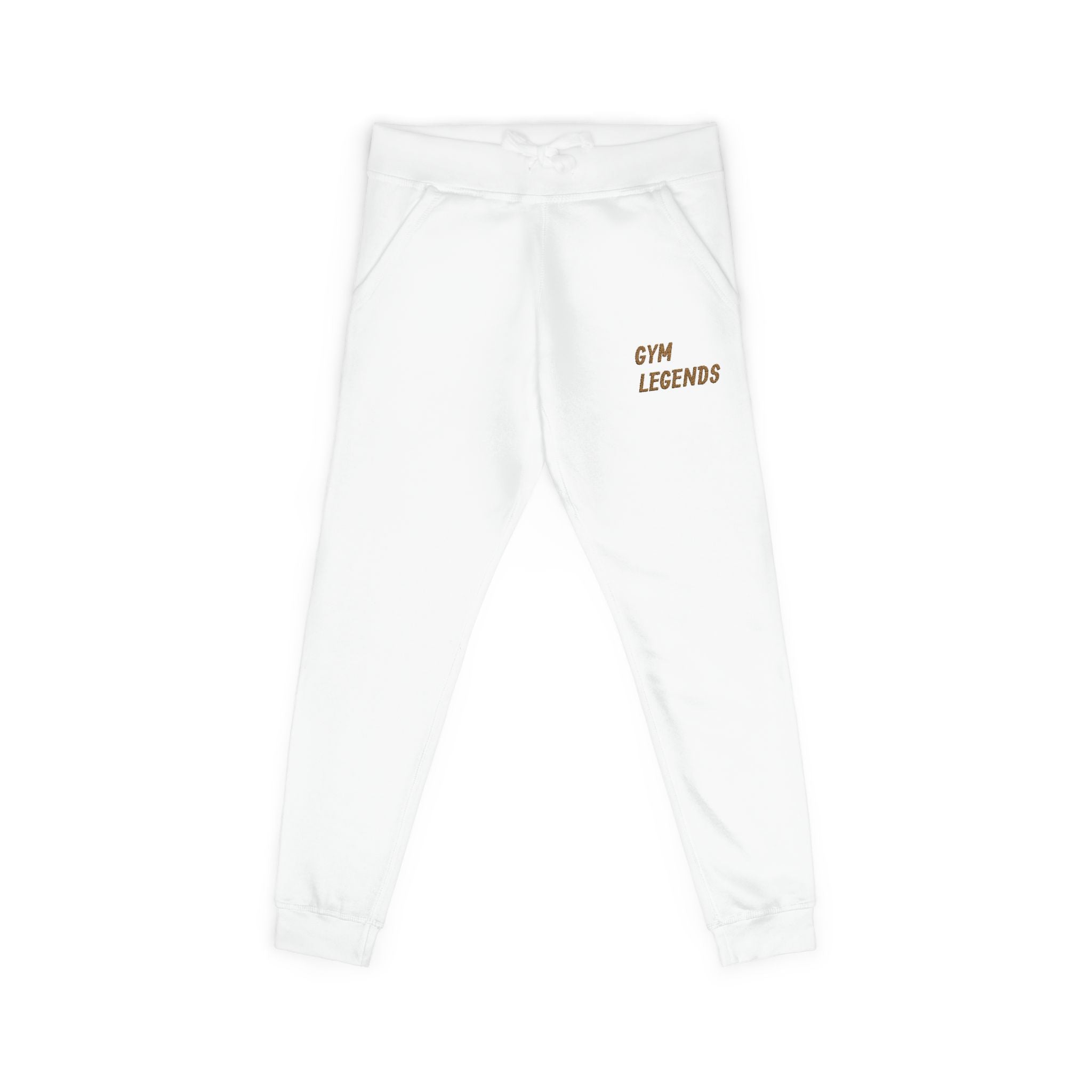 Embroidered "Gym Legend" Fleece Sweatpants — Cozy Athletic Joggers