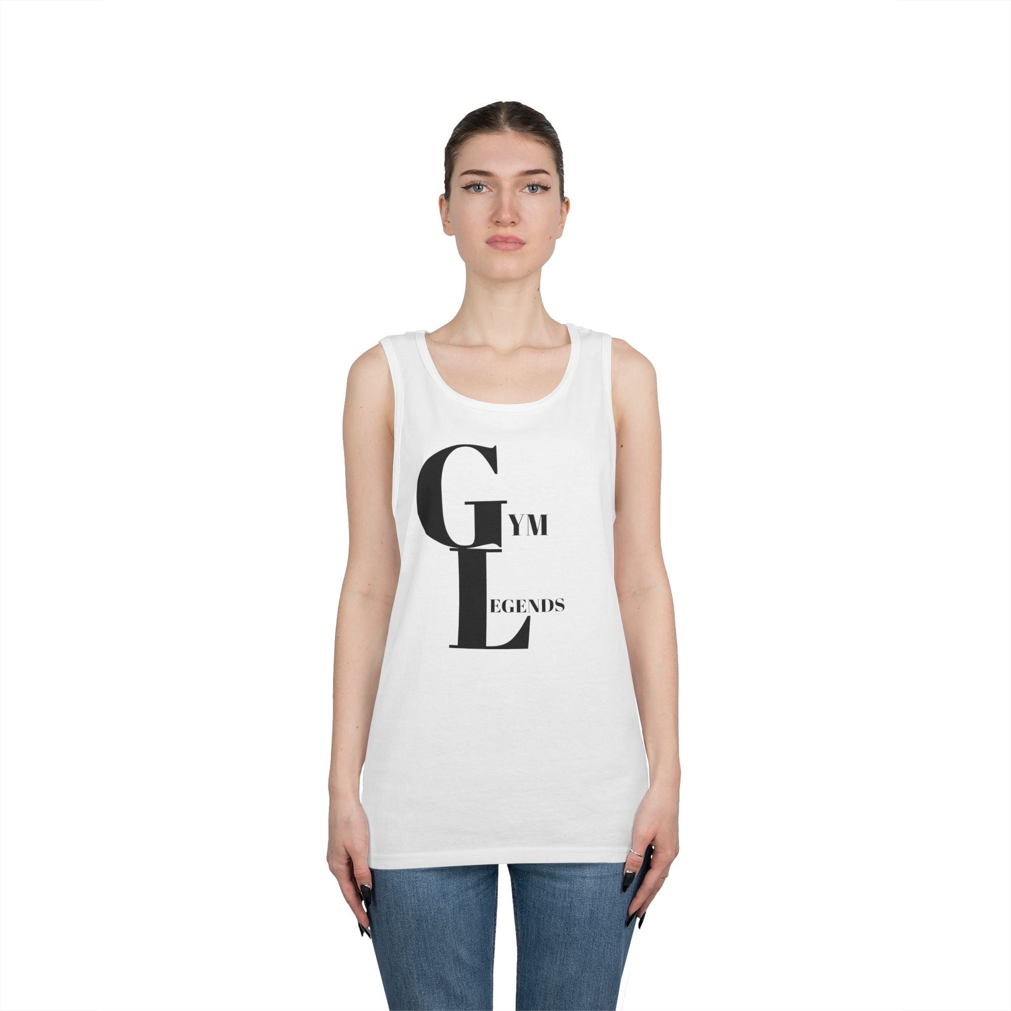 Gym Legends Tank Top — Minimalist Fitness Graphic Tank
