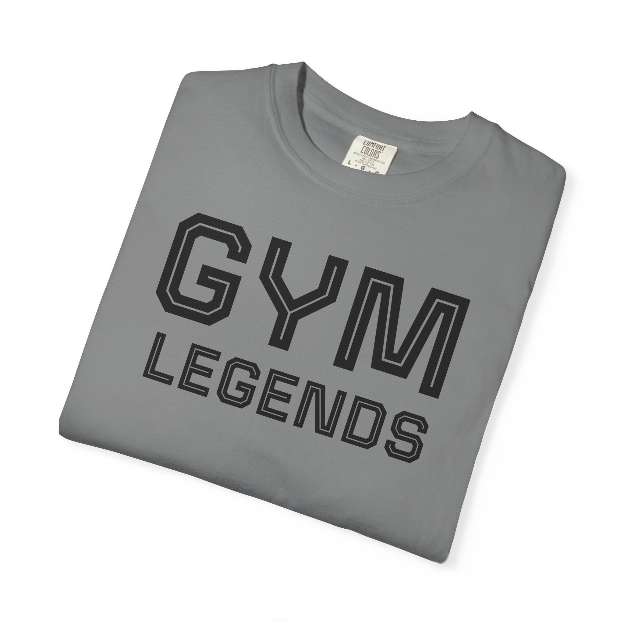 Gym Legends T-Shirt — Athletic Vintage Lettering Tee