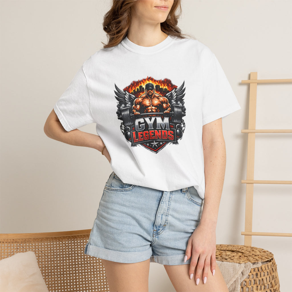 Gym Legends T-Shirt — Muscular Bodybuilder Graphic Tee