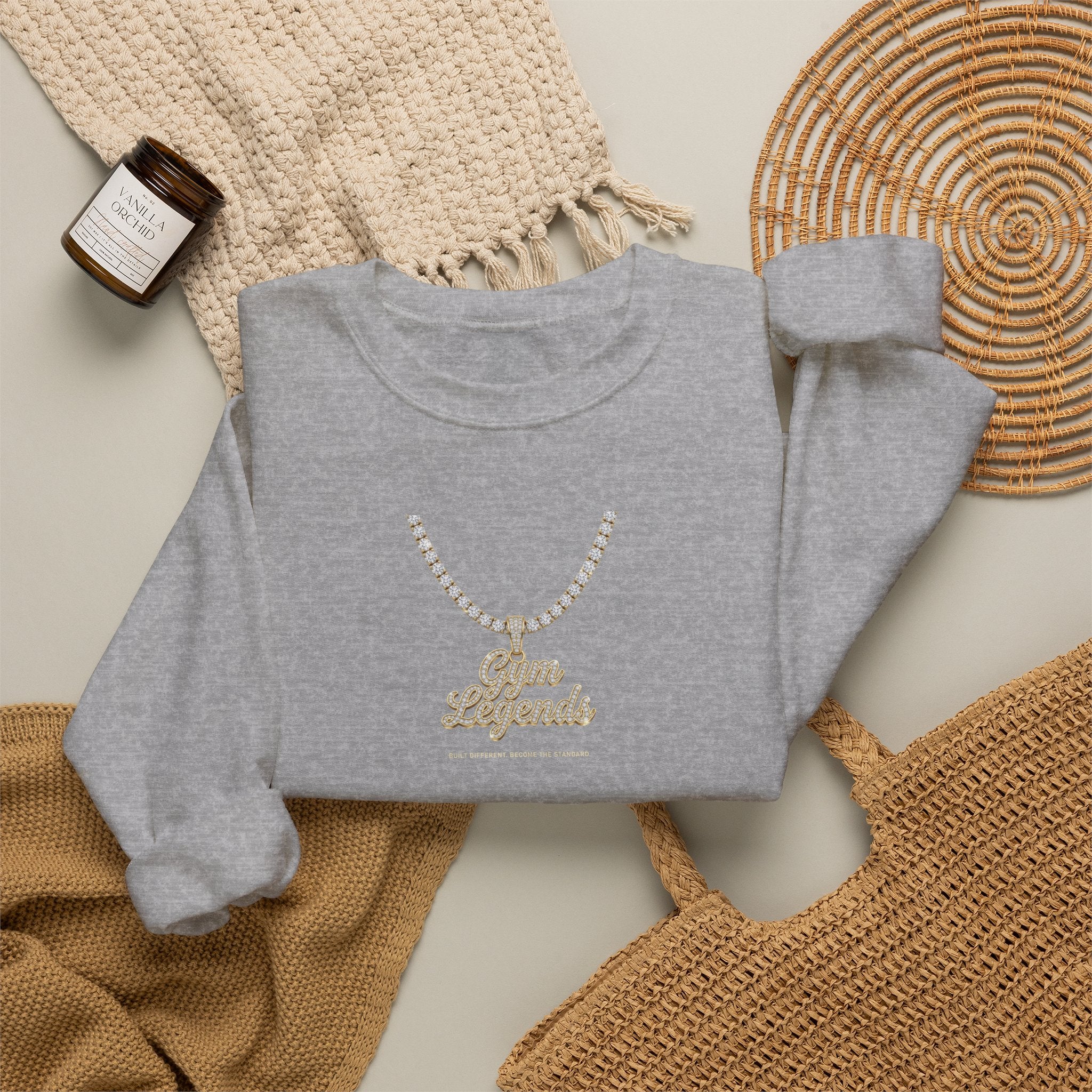 Gold Necklace 'Best Friends' Crewneck Sweatshirt