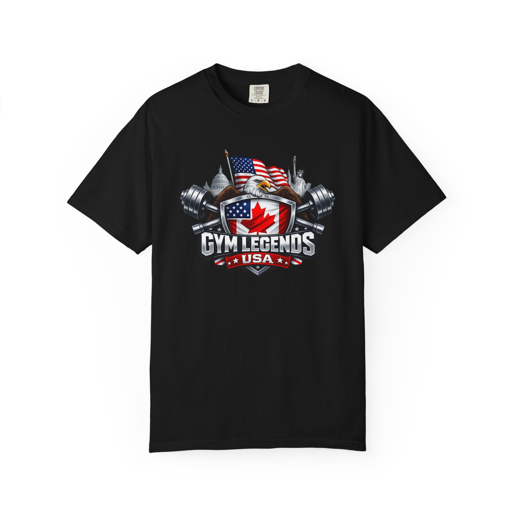 Gym Legends USA T-Shirt — Patriotic Weightlifting Tee