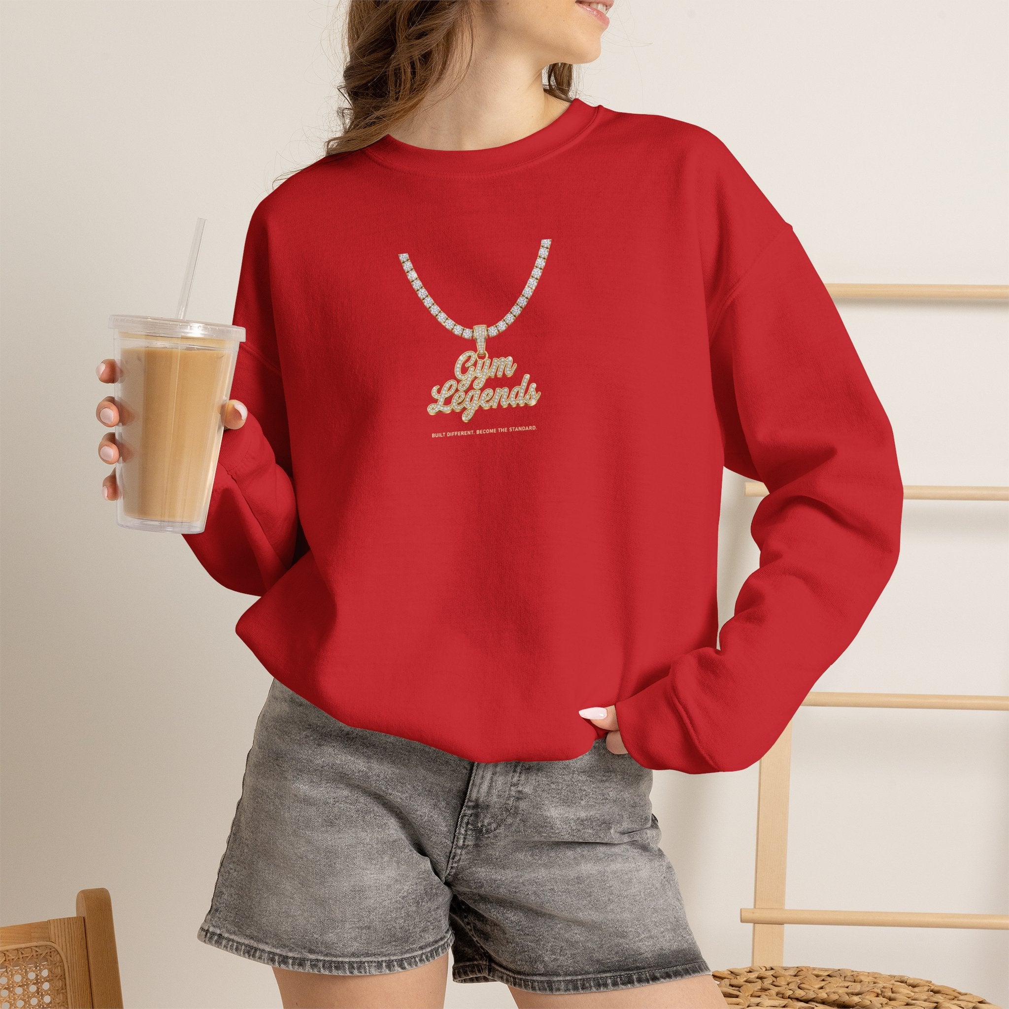 Gold Necklace 'Best Friends' Crewneck Sweatshirt