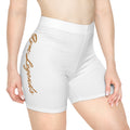 Women's Biker Shorts — Minimal Script Accent