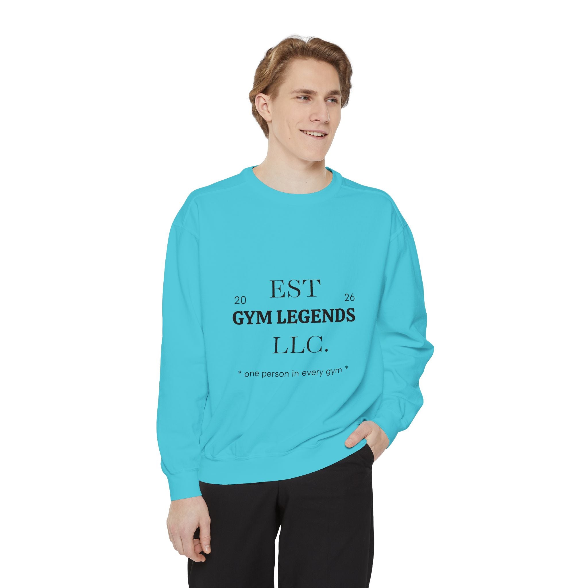 Gym Legends Sweatshirt — EST 2026 Vintage Athletic Crewneck