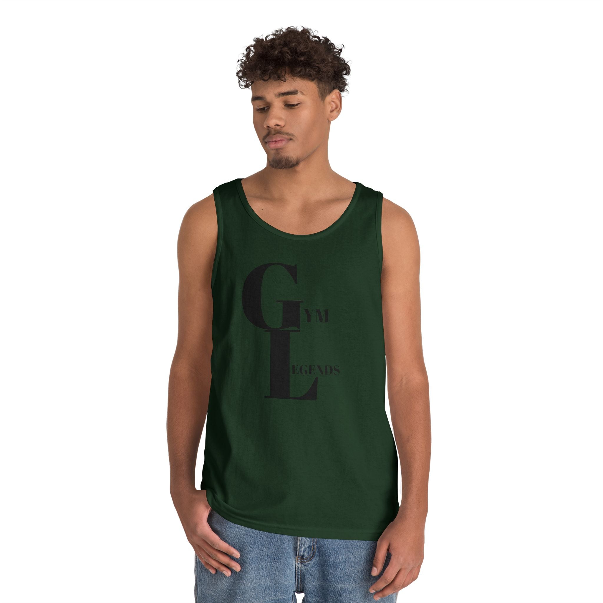 Gym Legends Tank Top — Minimalist Fitness Graphic Tank