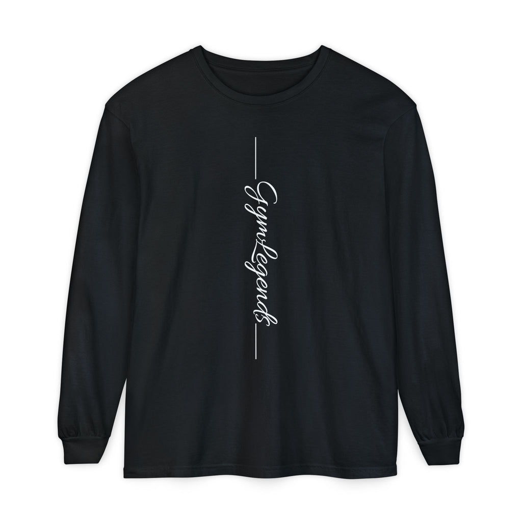 Long Sleeve Tee - 'Gym Legends' Vertical Script