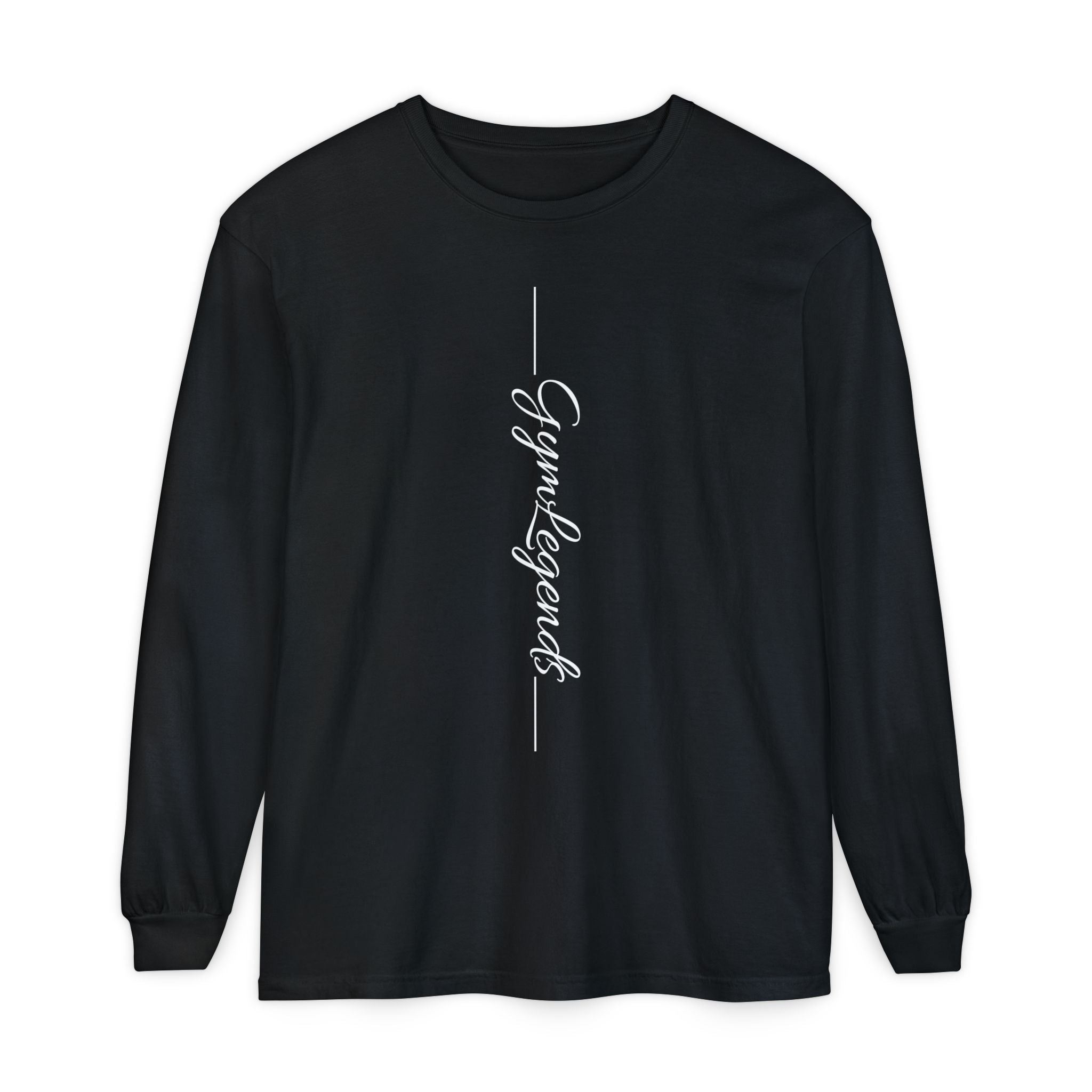 Long Sleeve Tee - 'Gym Legends' Vertical Script