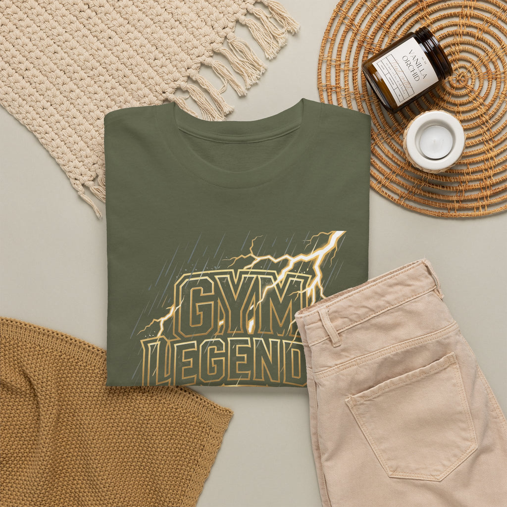 Gym Legends T‑Shirt — Retro Flame Athletic Tee