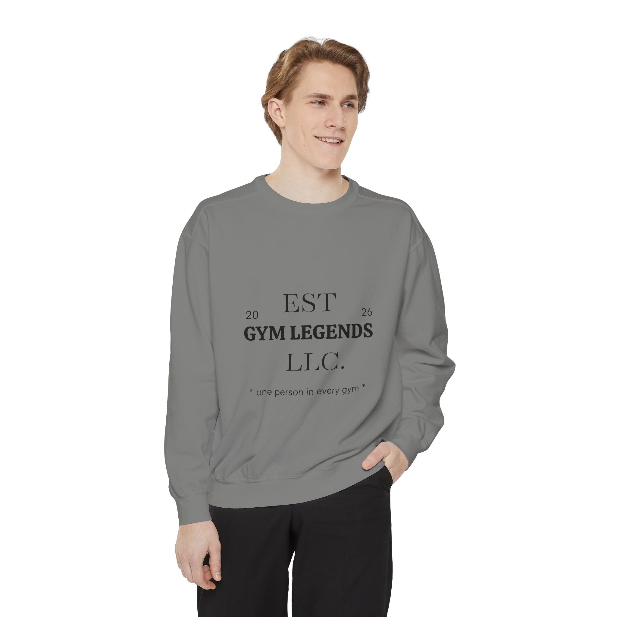 Gym Legends Sweatshirt — EST 2026 Vintage Athletic Crewneck