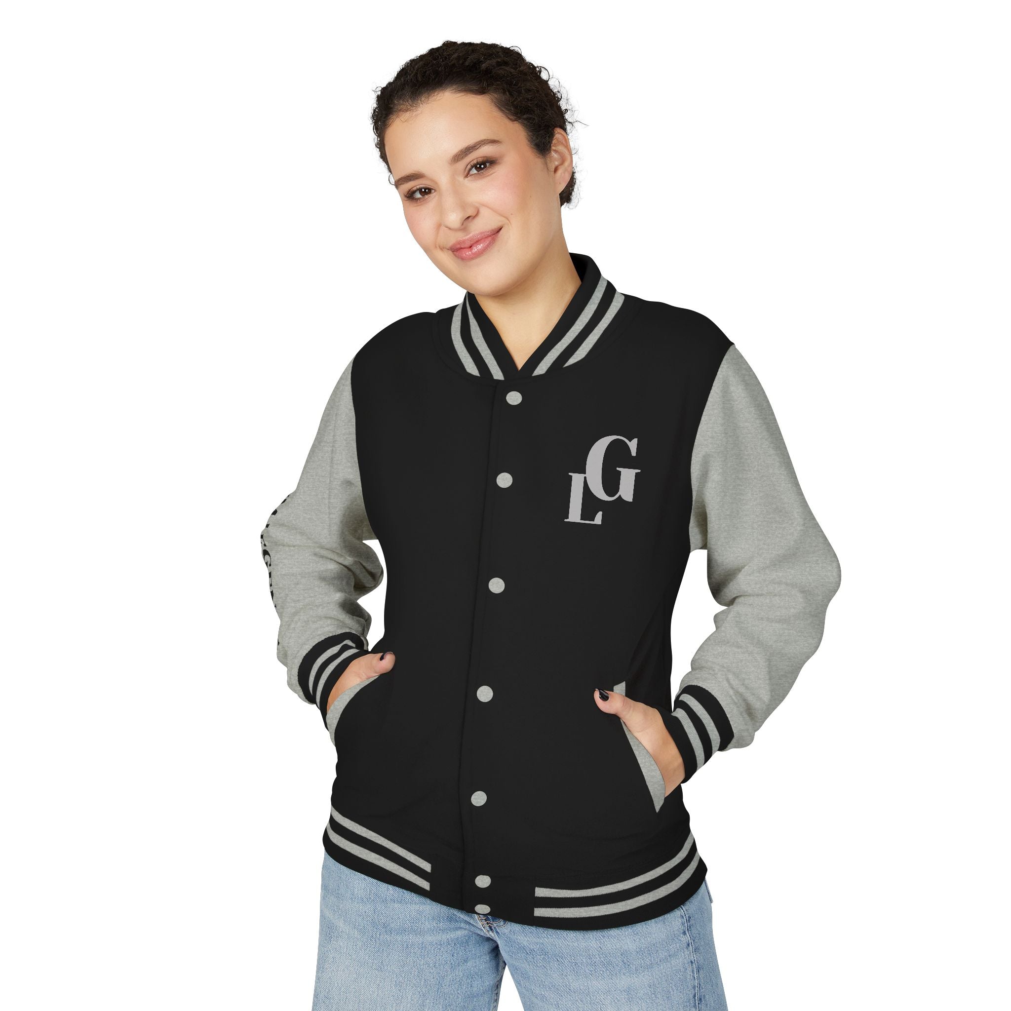 Letterman Jacket — Red & White "LG" Varsity Jacket with 'GVM LEGENDS' Sleeve