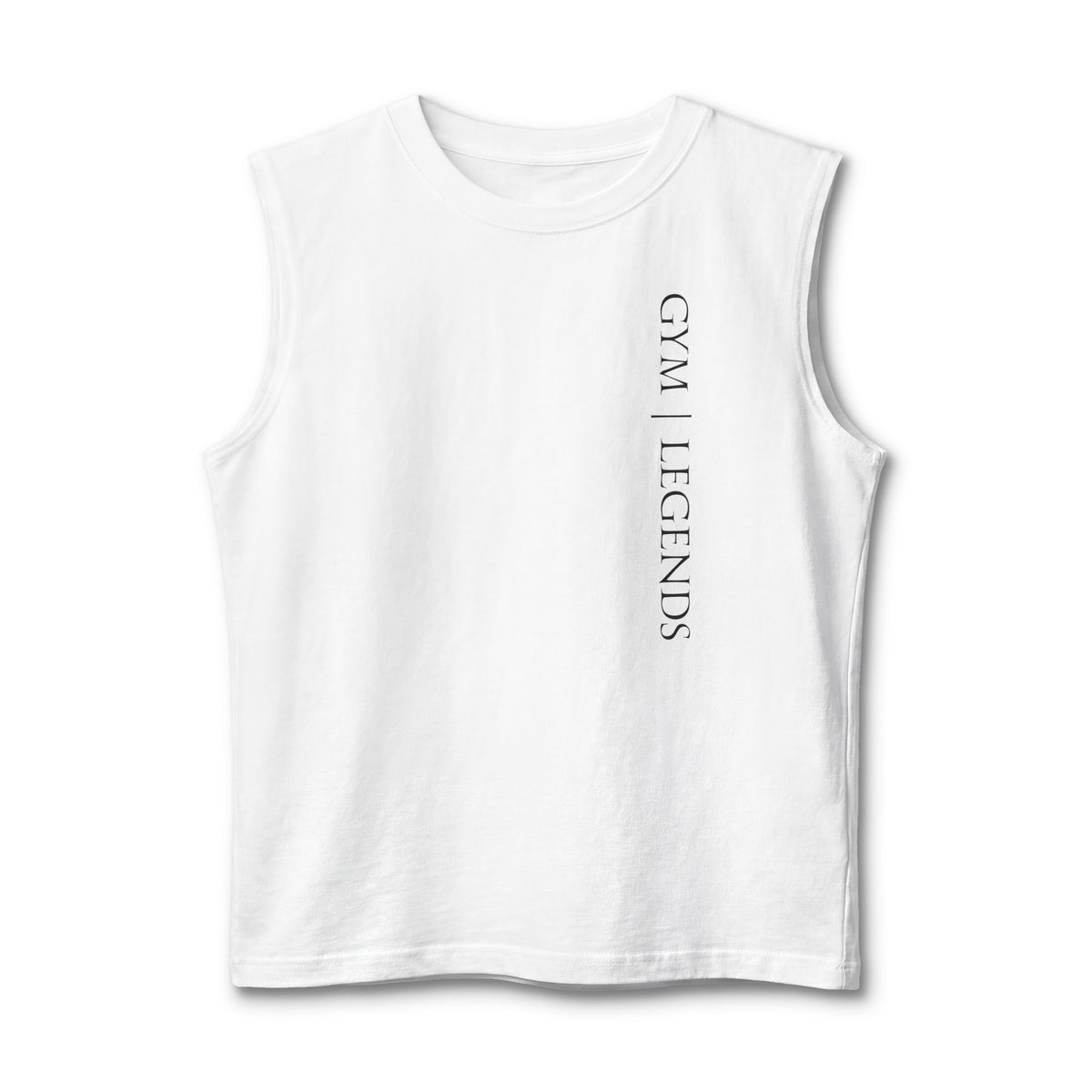 Gym Legends Muscle Tank — Vertical Chest Print Fitness Tank Top