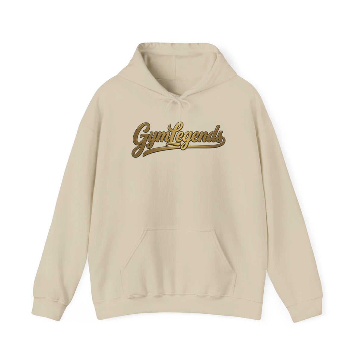 Gym Legends Hoodie — Retro Script Fitness Sweatshirt