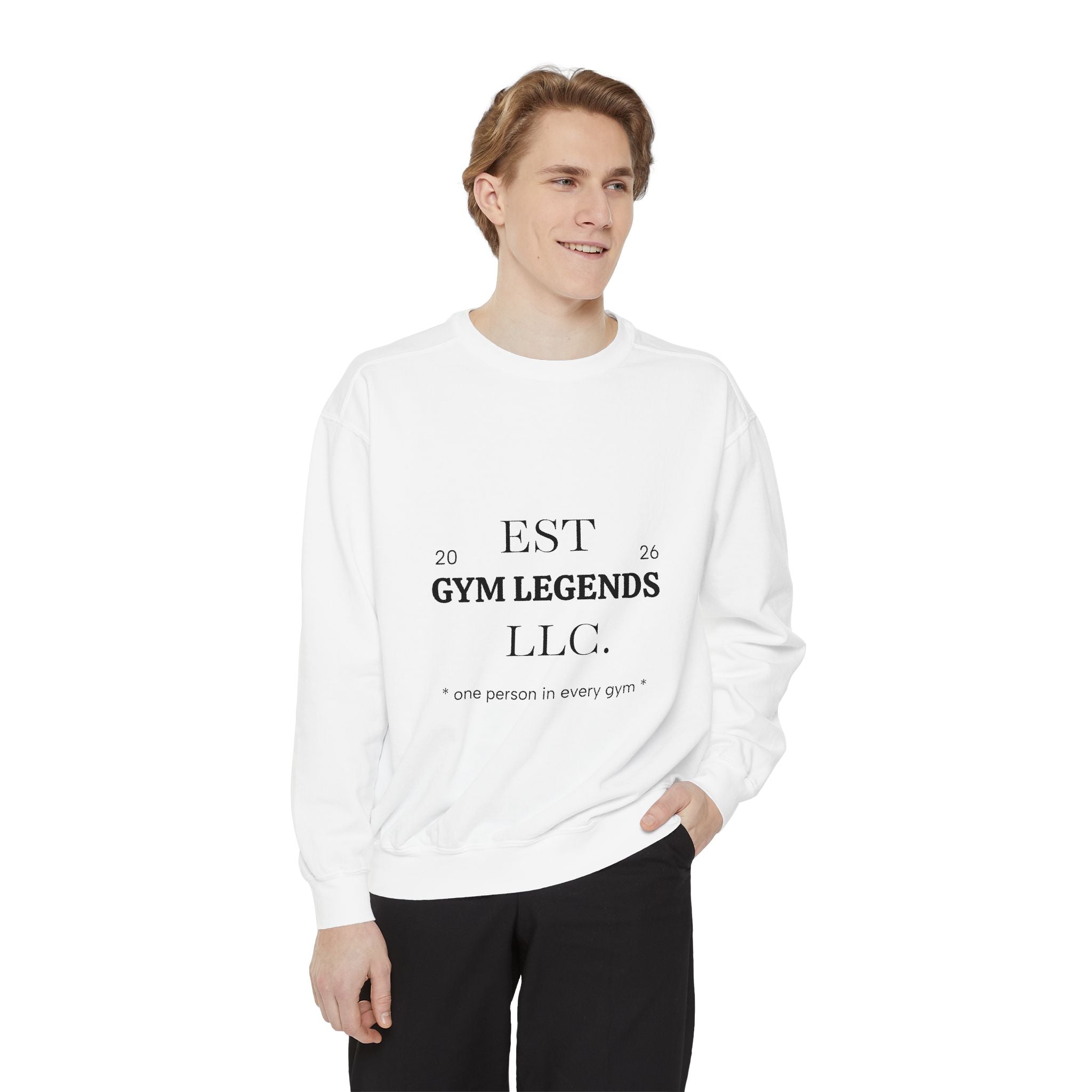 Gym Legends Sweatshirt — EST 2026 Vintage Athletic Crewneck