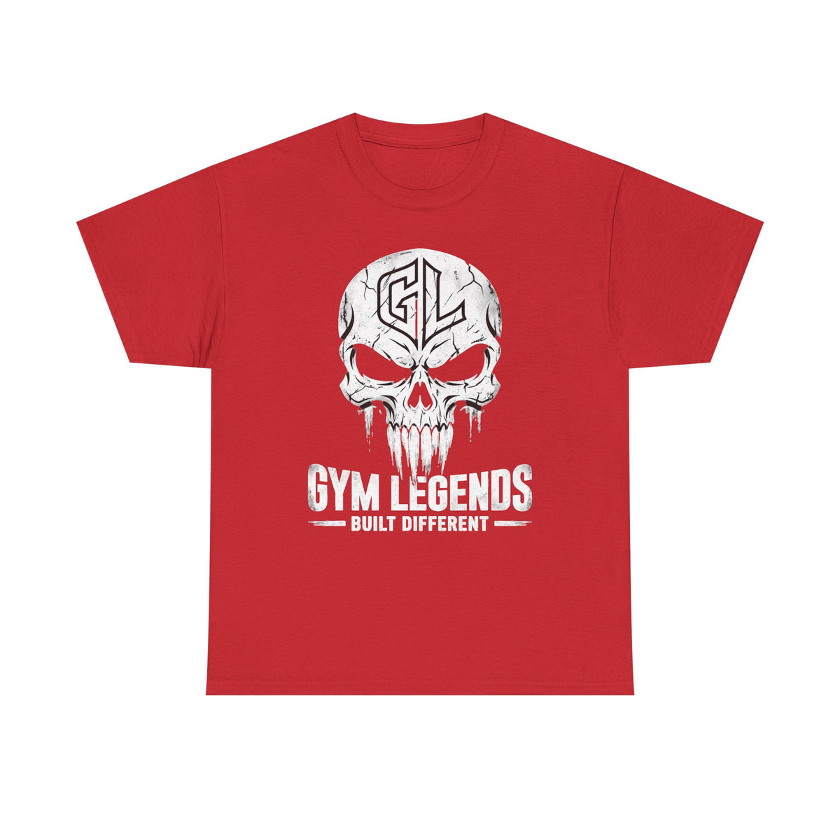 Gym Legends Skull T‑Shirt — Built Different Workout Tee