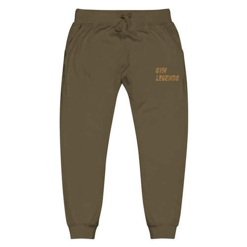 Embroidered "Gym Legend" Fleece Sweatpants — Cozy Athletic Joggers