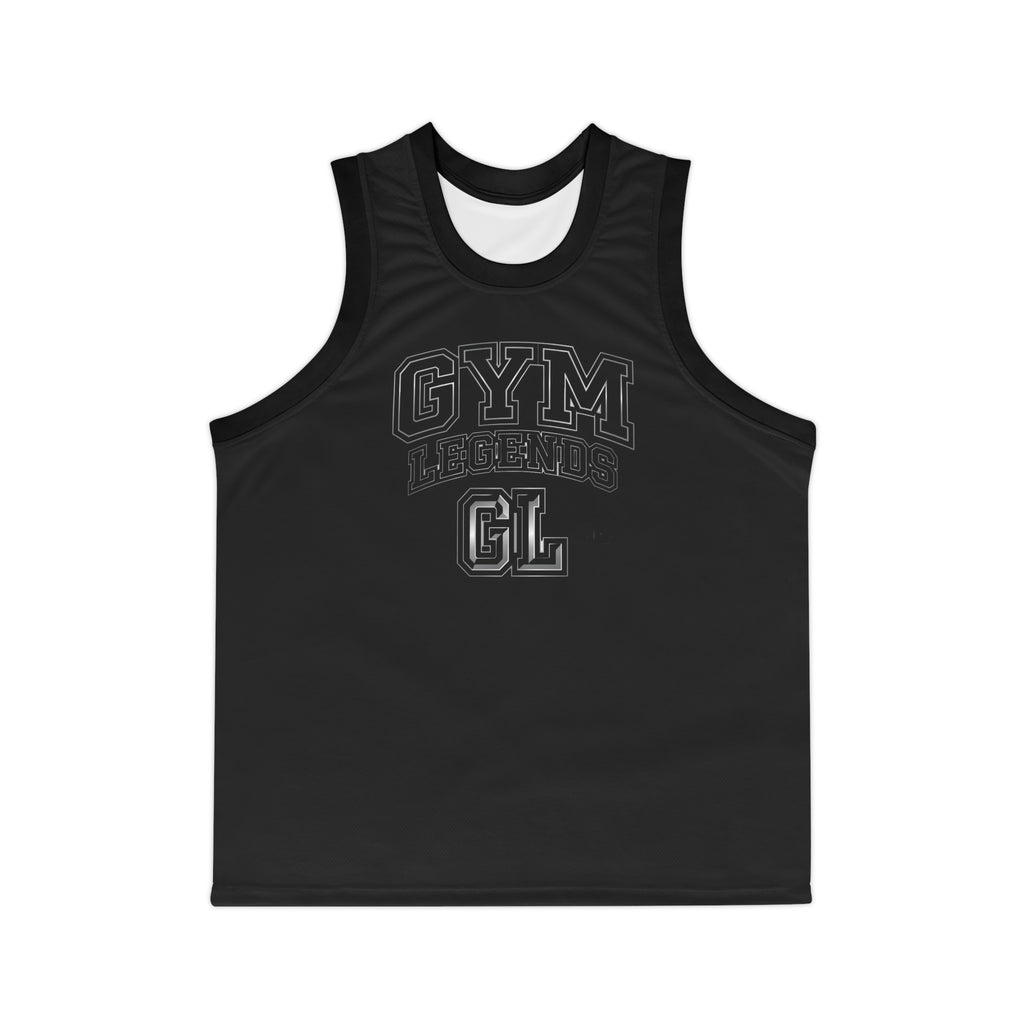 Gym Legends Basketball Jersey — Black Athletic Tank Top