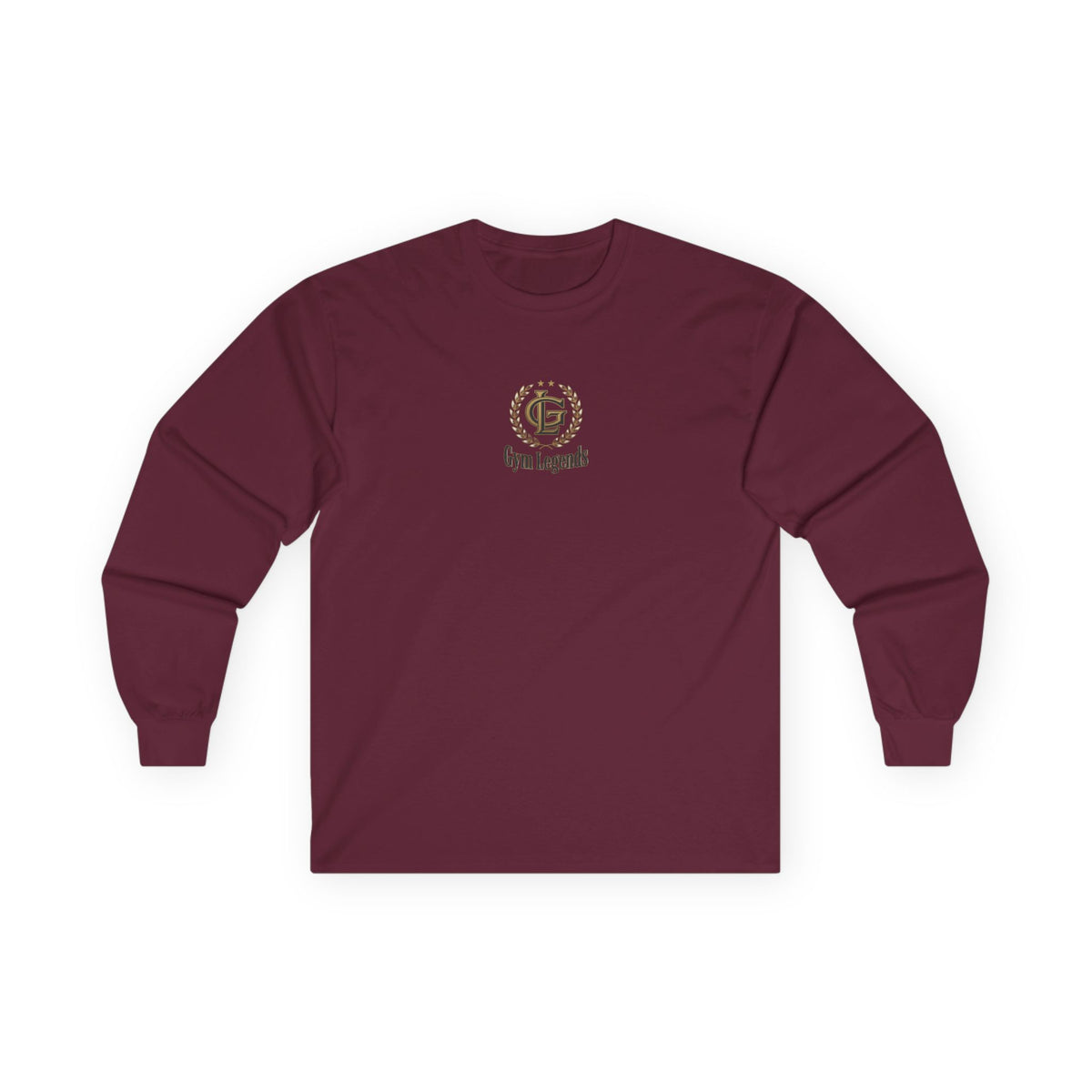 Gym Legends Long Sleeve Tee — Small Classic Logo Athletic Shirt