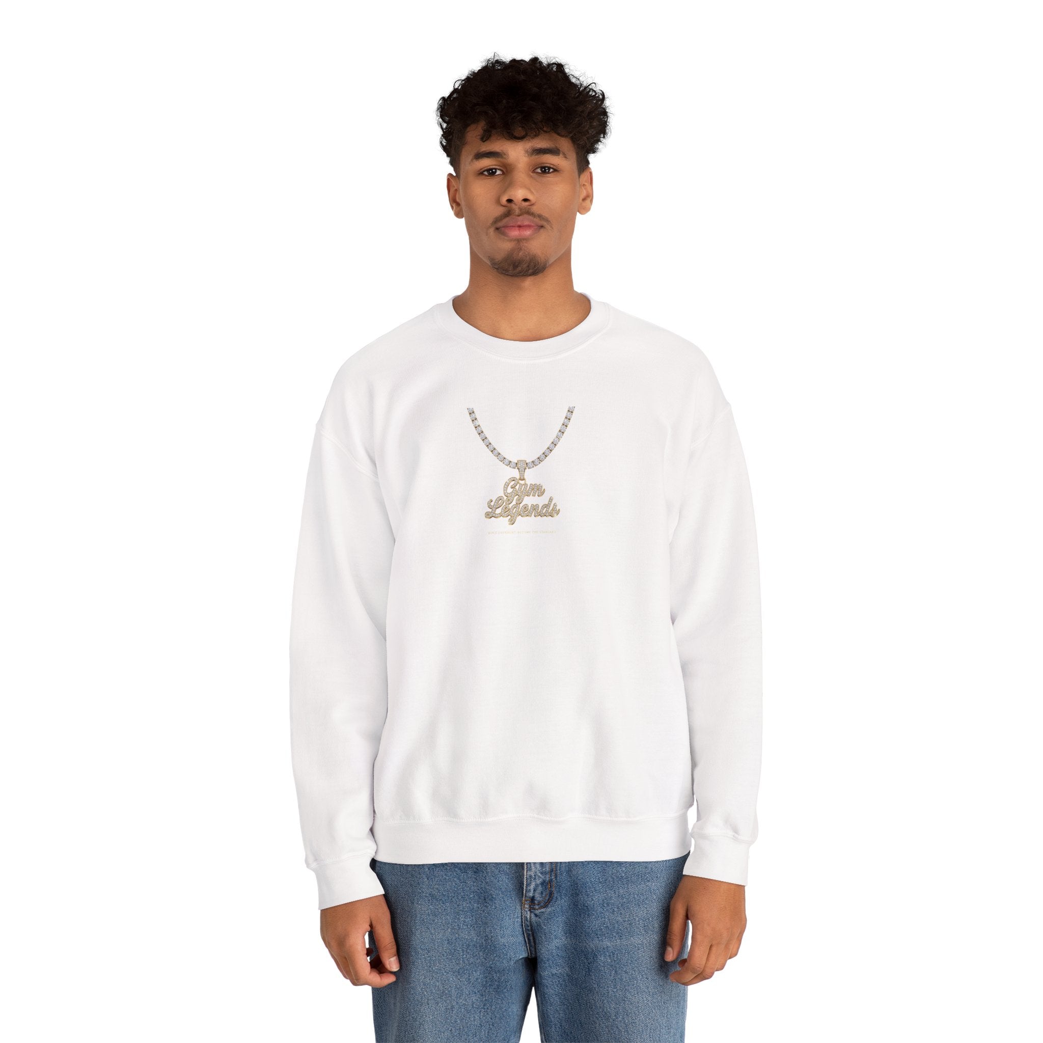 Gold Necklace 'Best Friends' Crewneck Sweatshirt