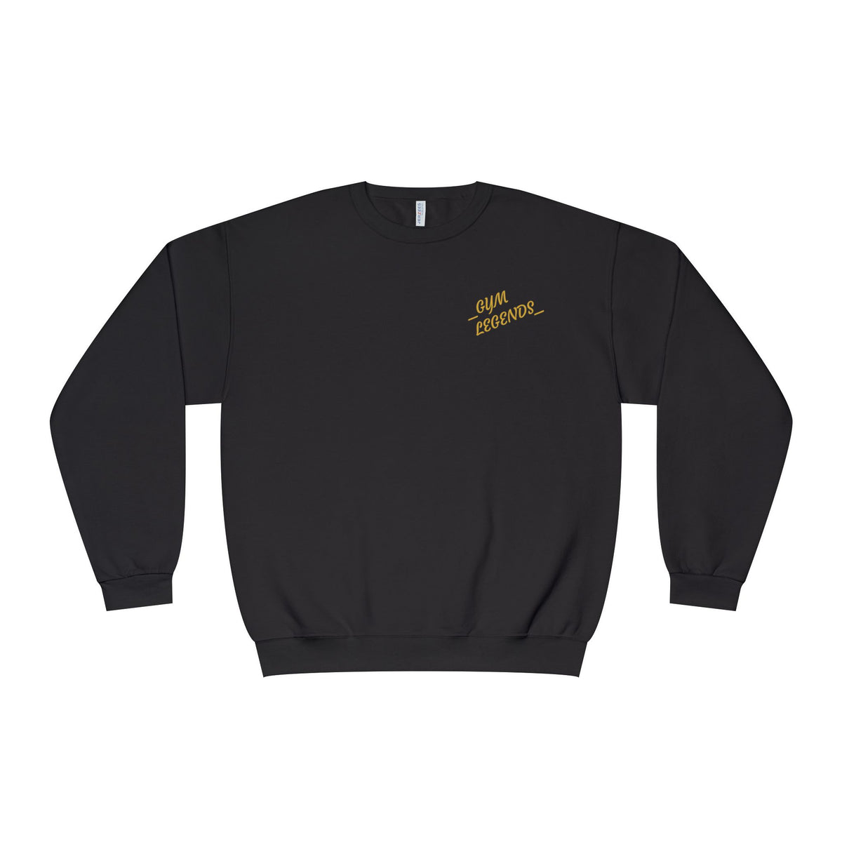 Gym Legends Crewneck Sweatshirt — "Gym, Legends" Motivational Fitness Pullover