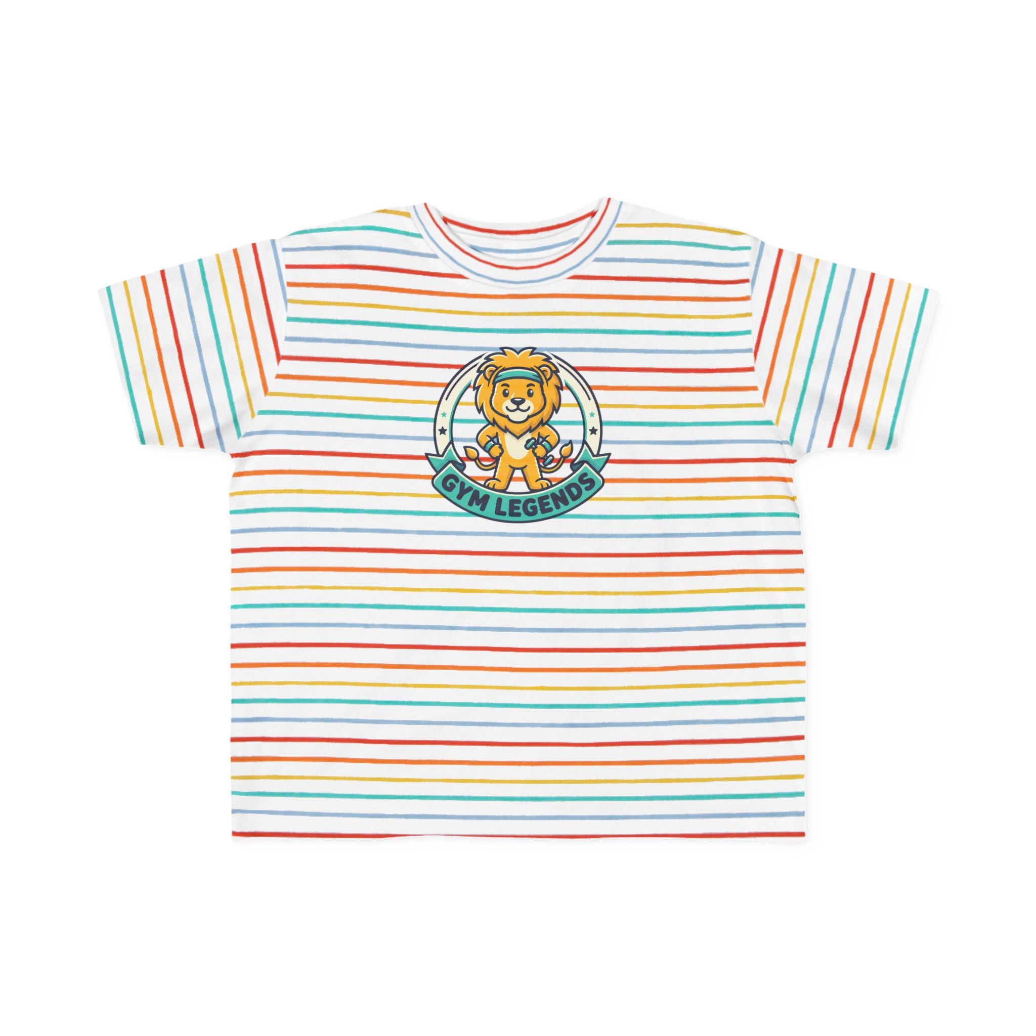 Gym legends kid Tee — "Gym Legend" Cute Lion Workout Kids Shirt