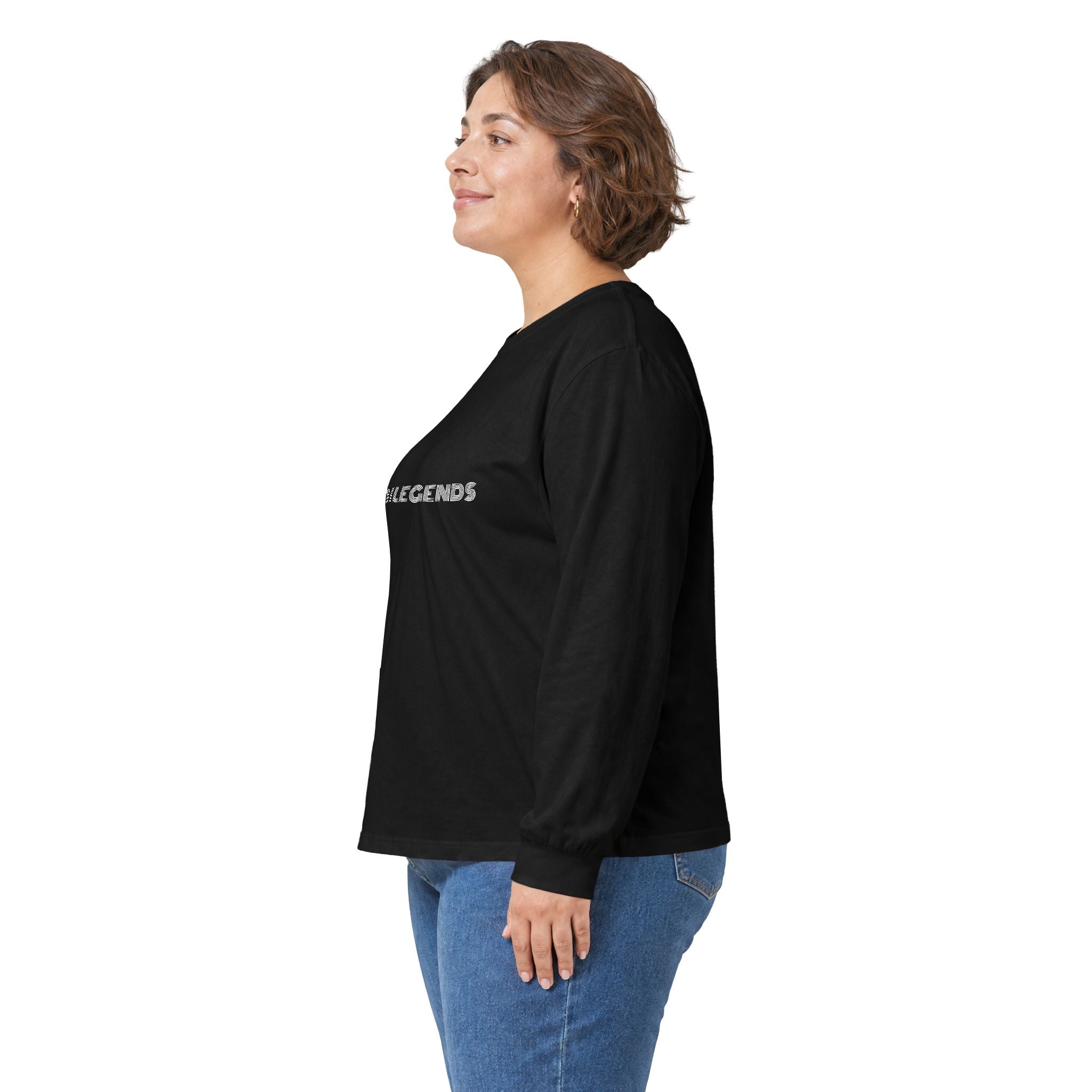 Gym Legends Long Sleeve Tee — Minimal Pink Logo Athletic Shirt