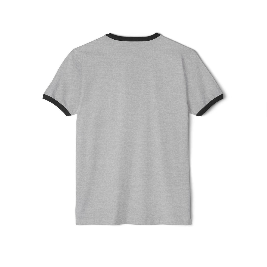 Ringer T-Shirt — "Gym Records" Minimal Retro Gym Tee