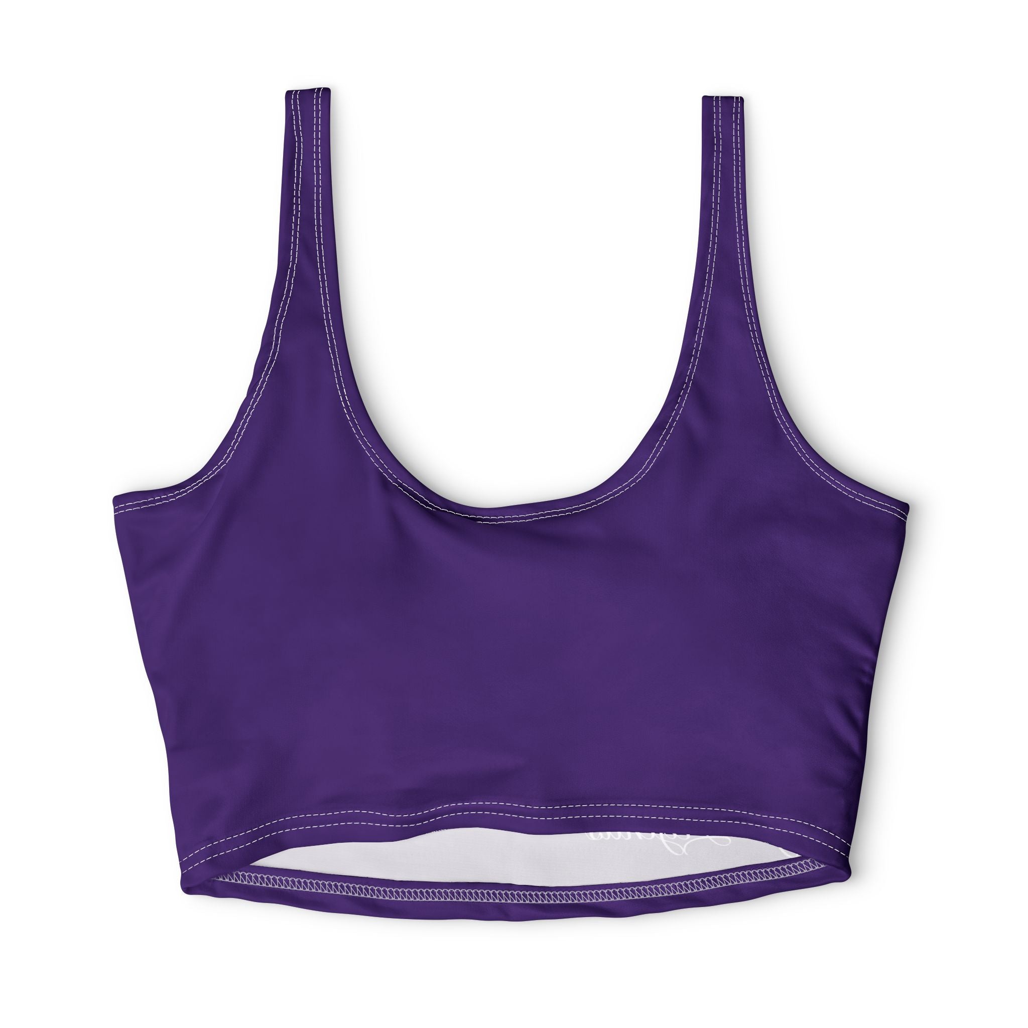 Gym Legends Purple Sports Bra — Stylish Workout Crop Top